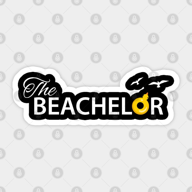 Beachelor Beach T-Shirt Bachelor Party Shirt For Groom Sticker by sheepmerch
